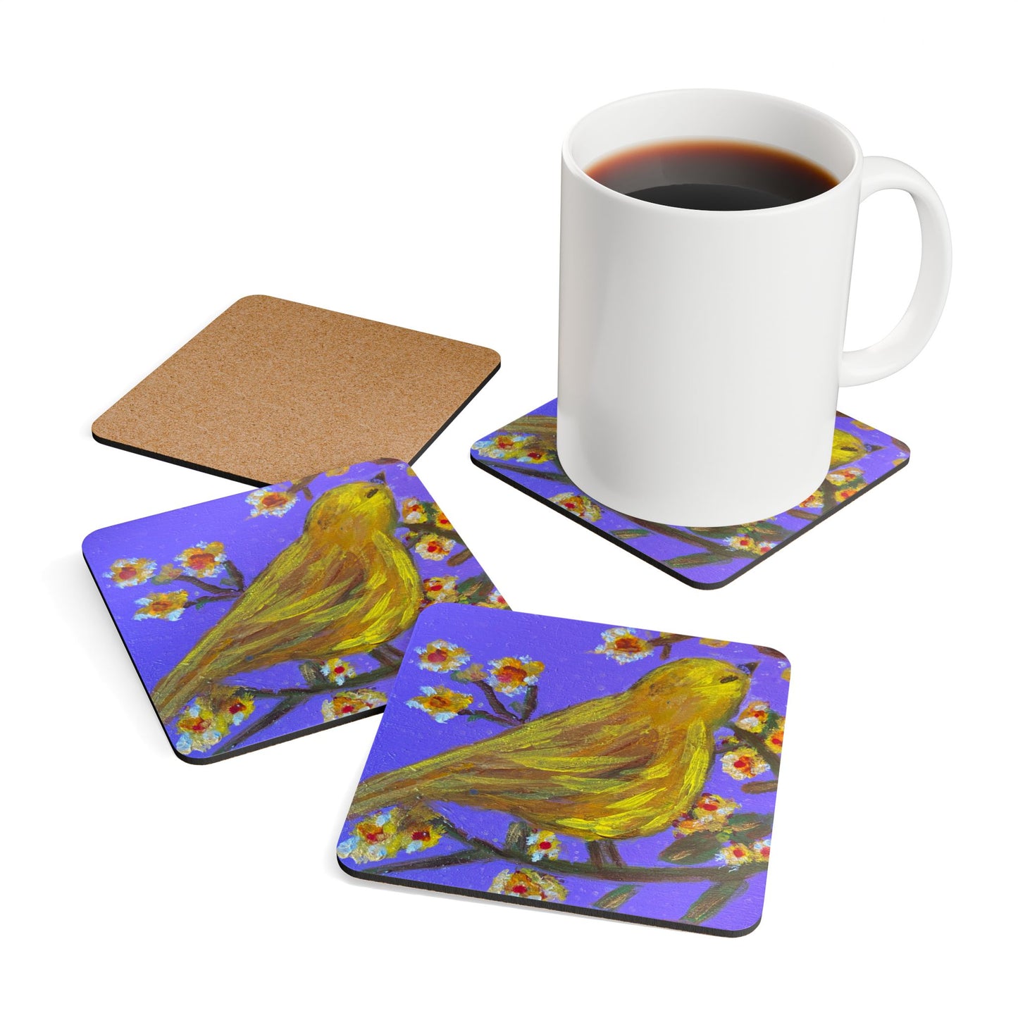 Coaster Set - Little Canary