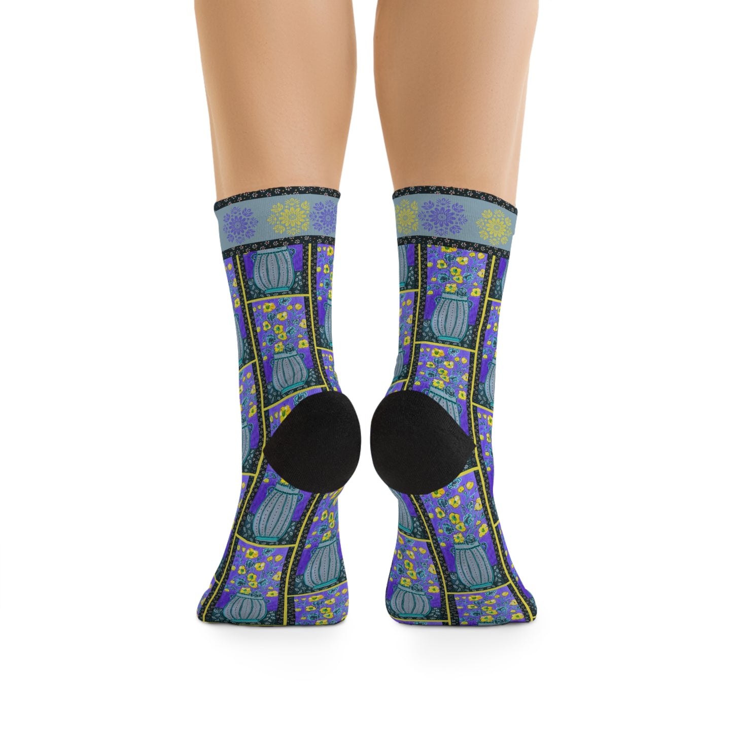 Eco-Friendly Socks - Lavender Vase