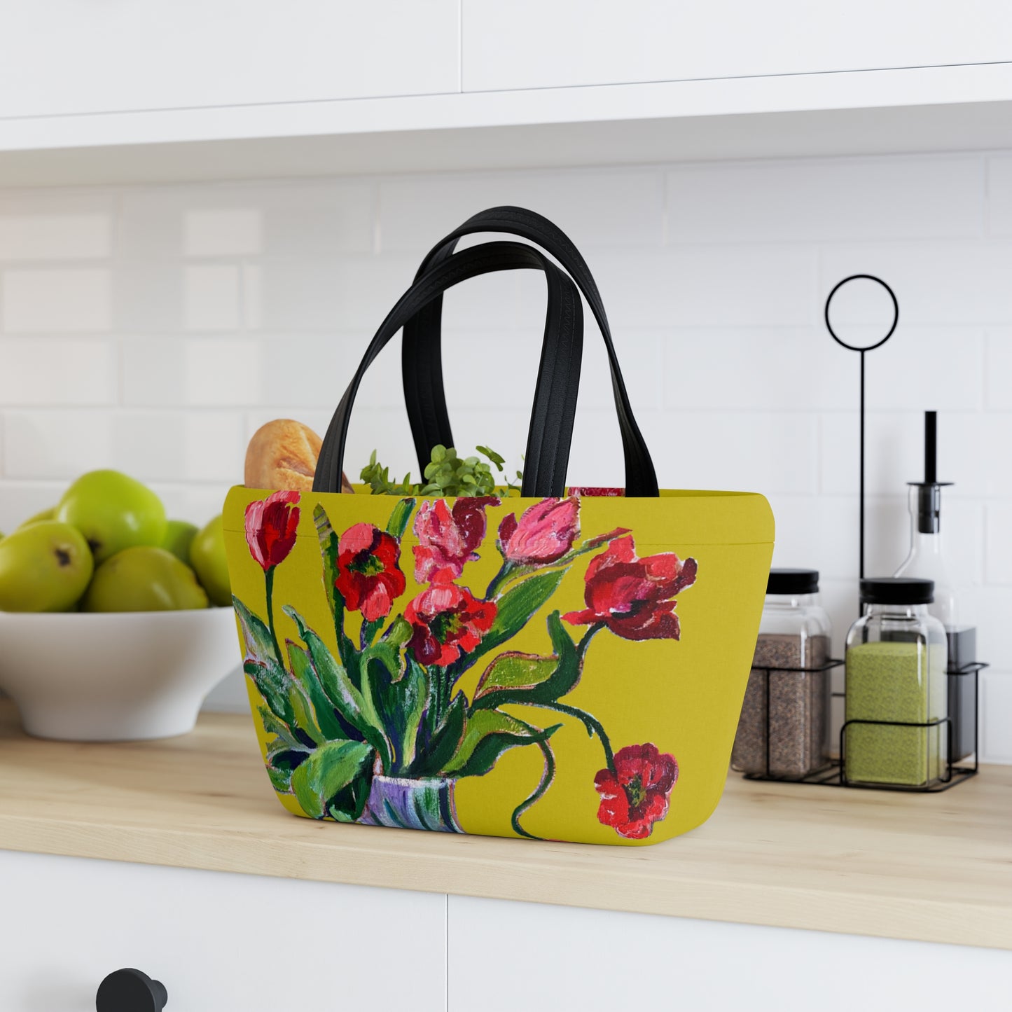 Neoprene Lunch Bag - Poppy Party