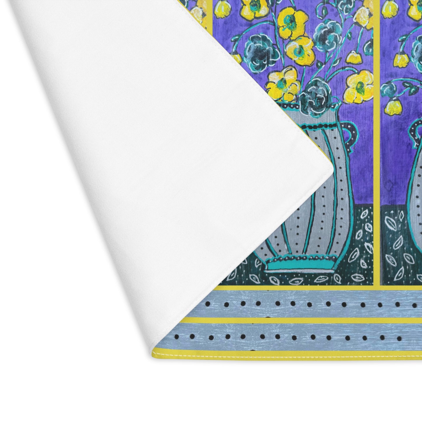 Cotton Placemat - Lavender Vase