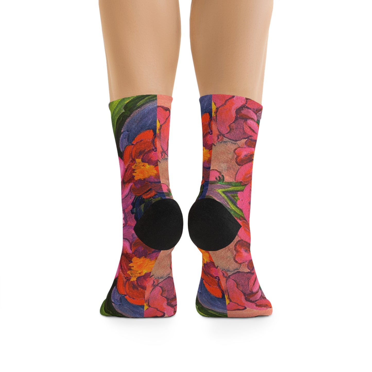 Crew Socks - Pink Magnolias