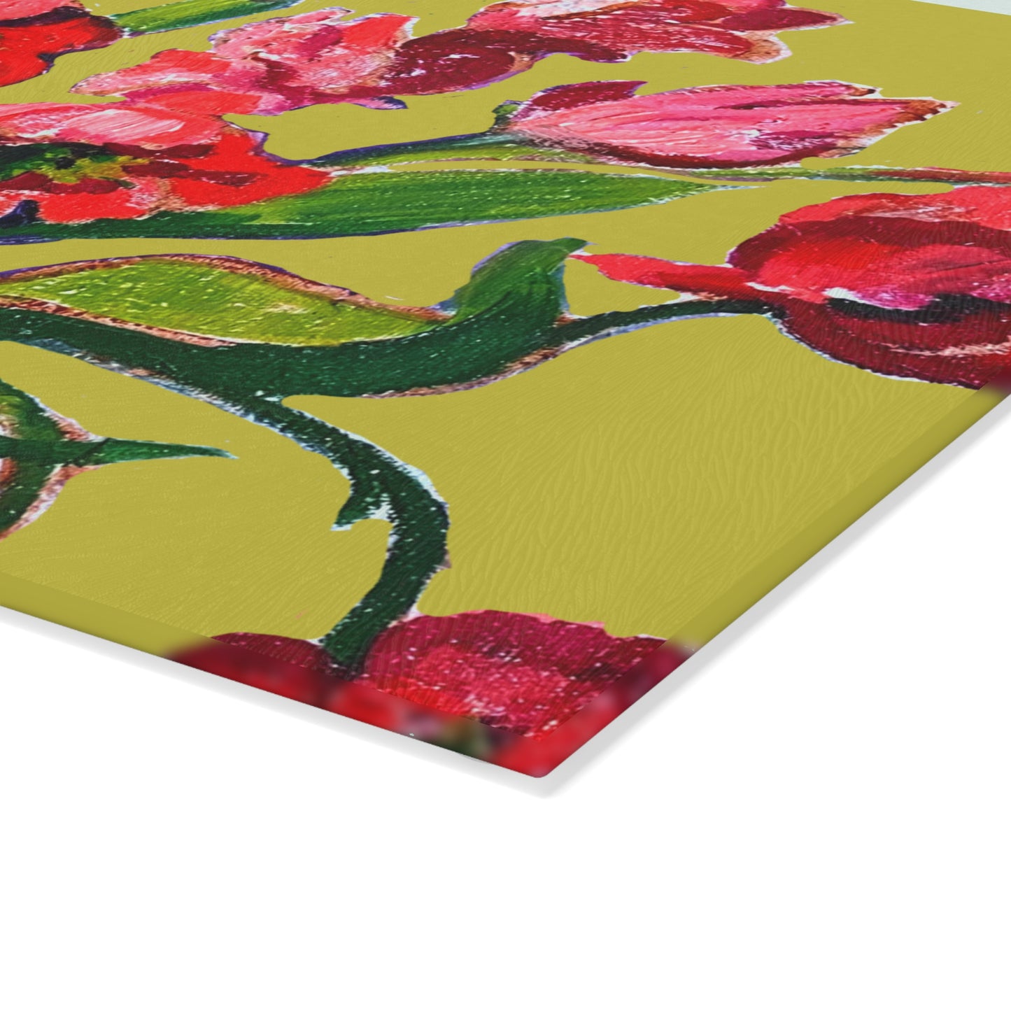 Tempered Glass Cutting Board - Poppy Party
