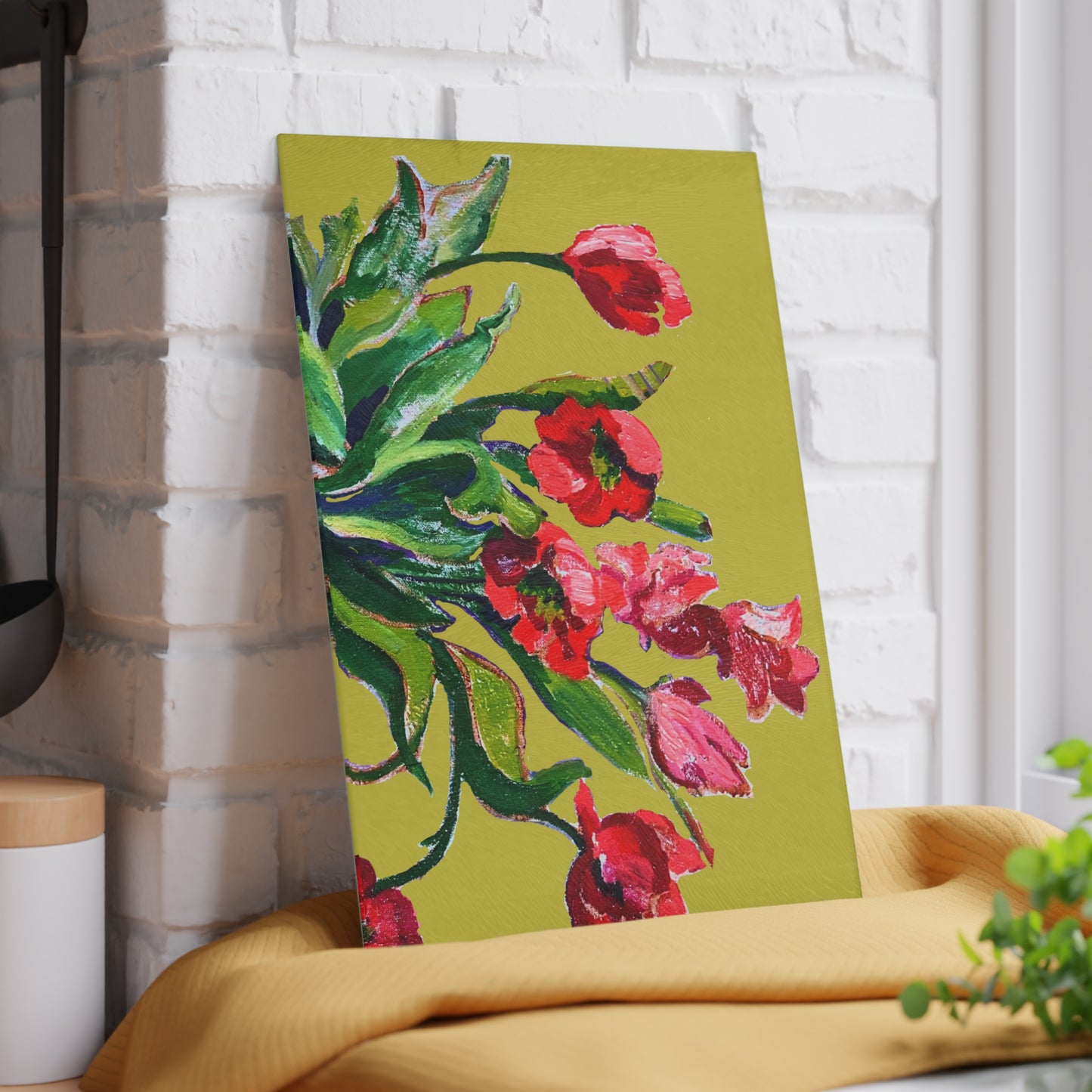 Tempered Glass Cutting Board - Poppy Party