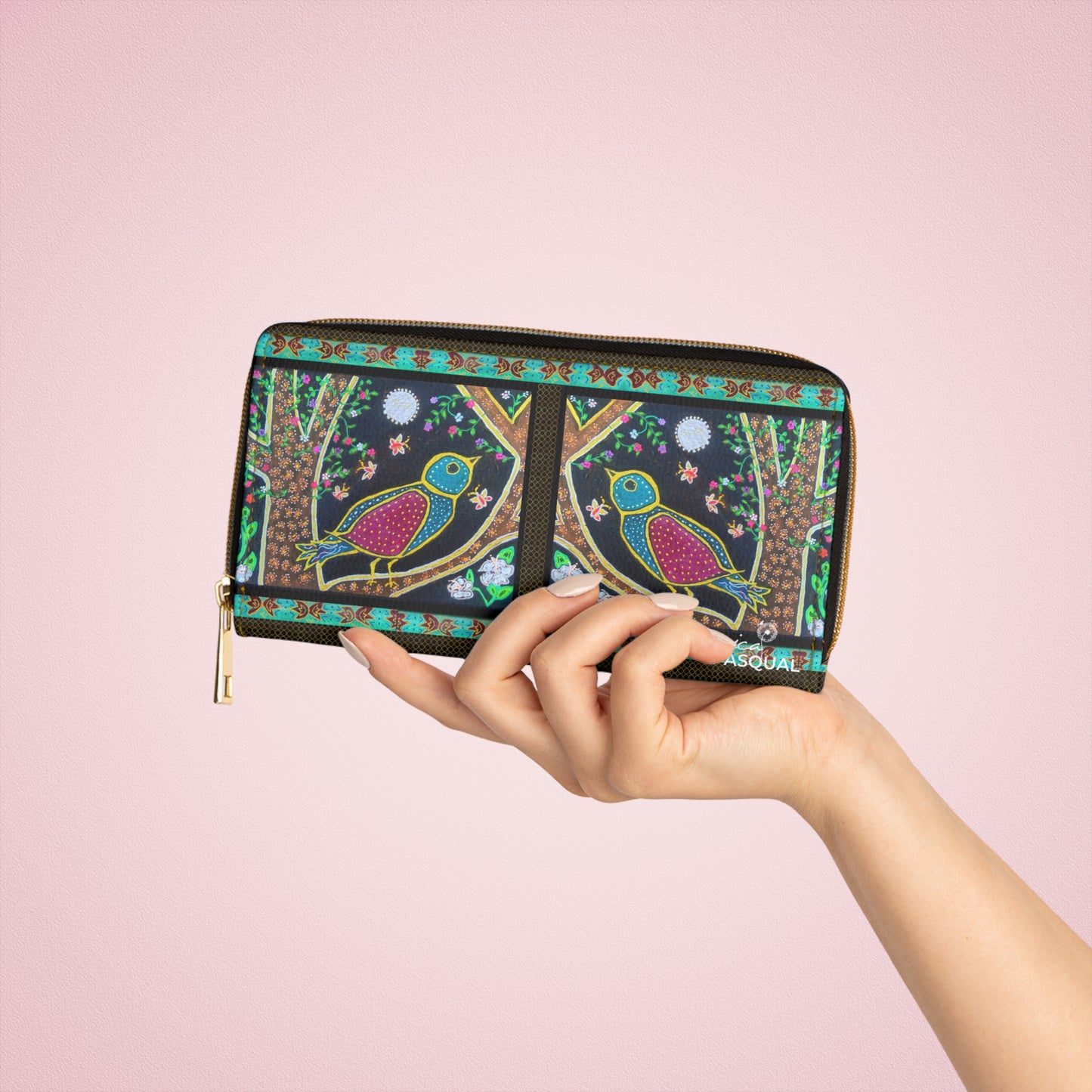 Zipper Wallet - Night Bird