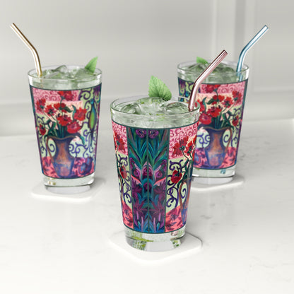 Pint/Cocktail Glass - "Green Parrot"