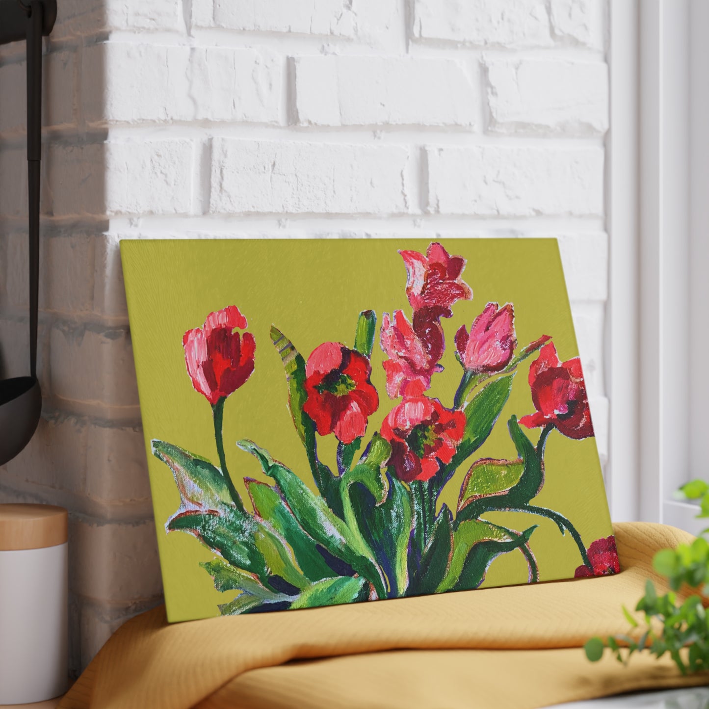 Tempered Glass Cutting Board - Poppy Party