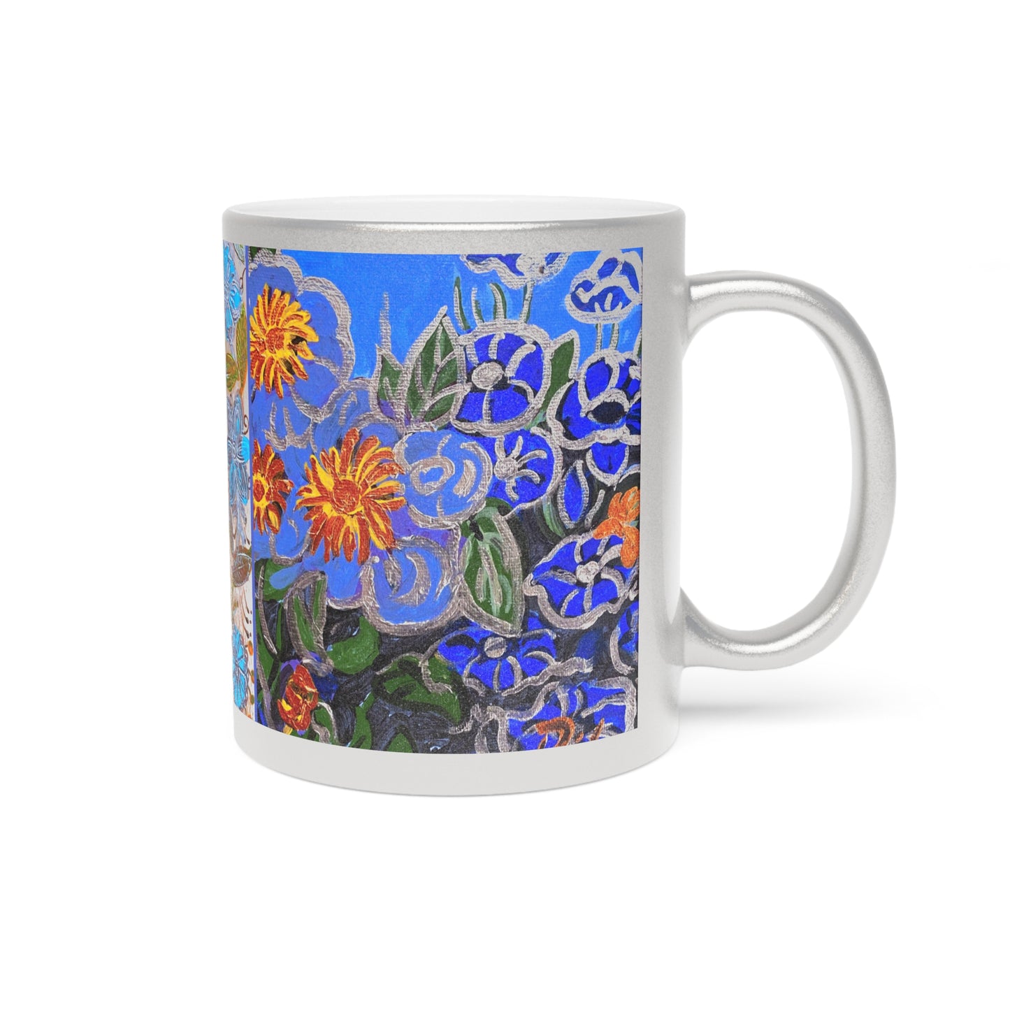 Metallic Mug (Silver\Gold) - The Happy Blues