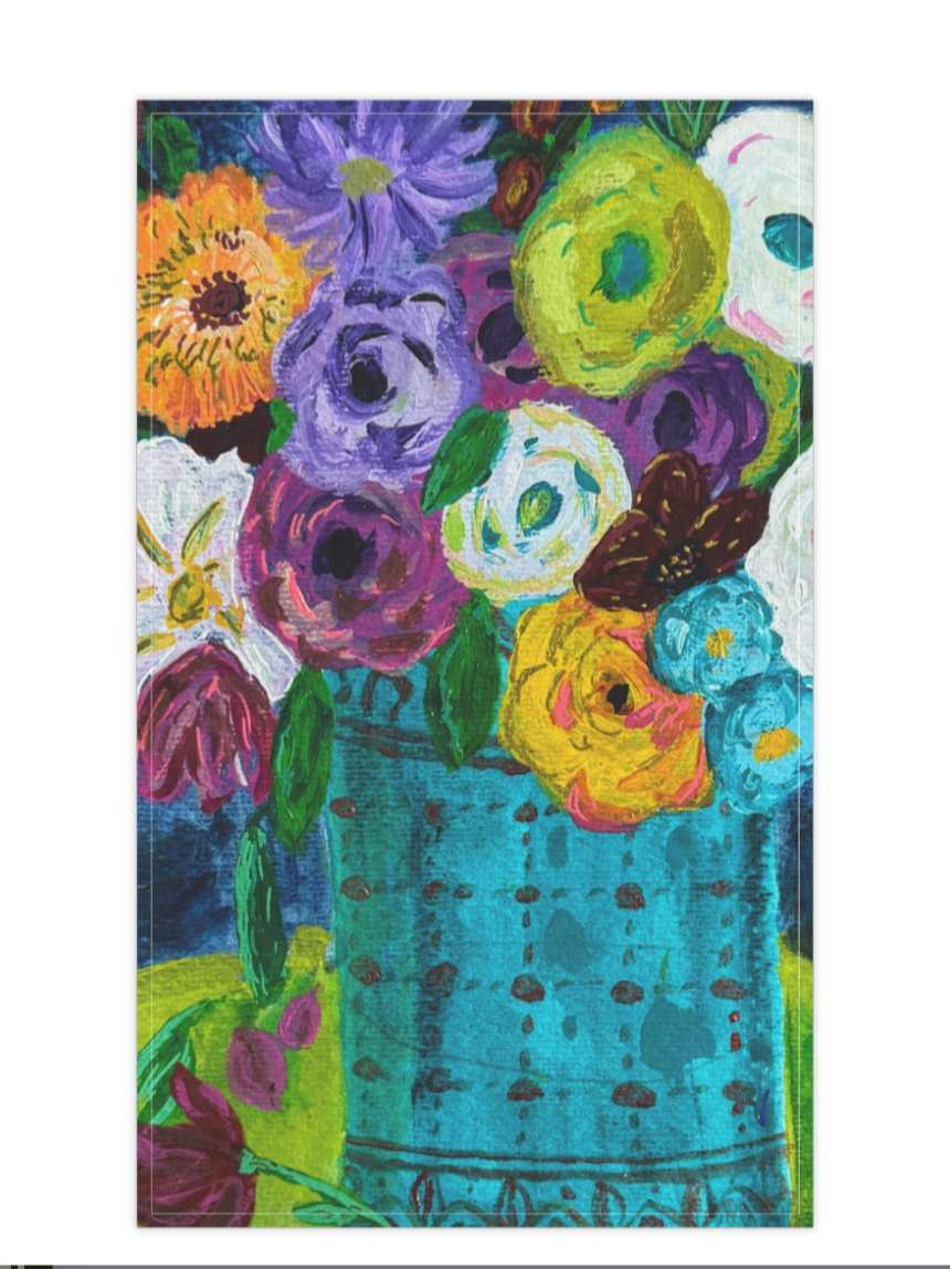 Cotton Tea Towel - Springtime Blooms