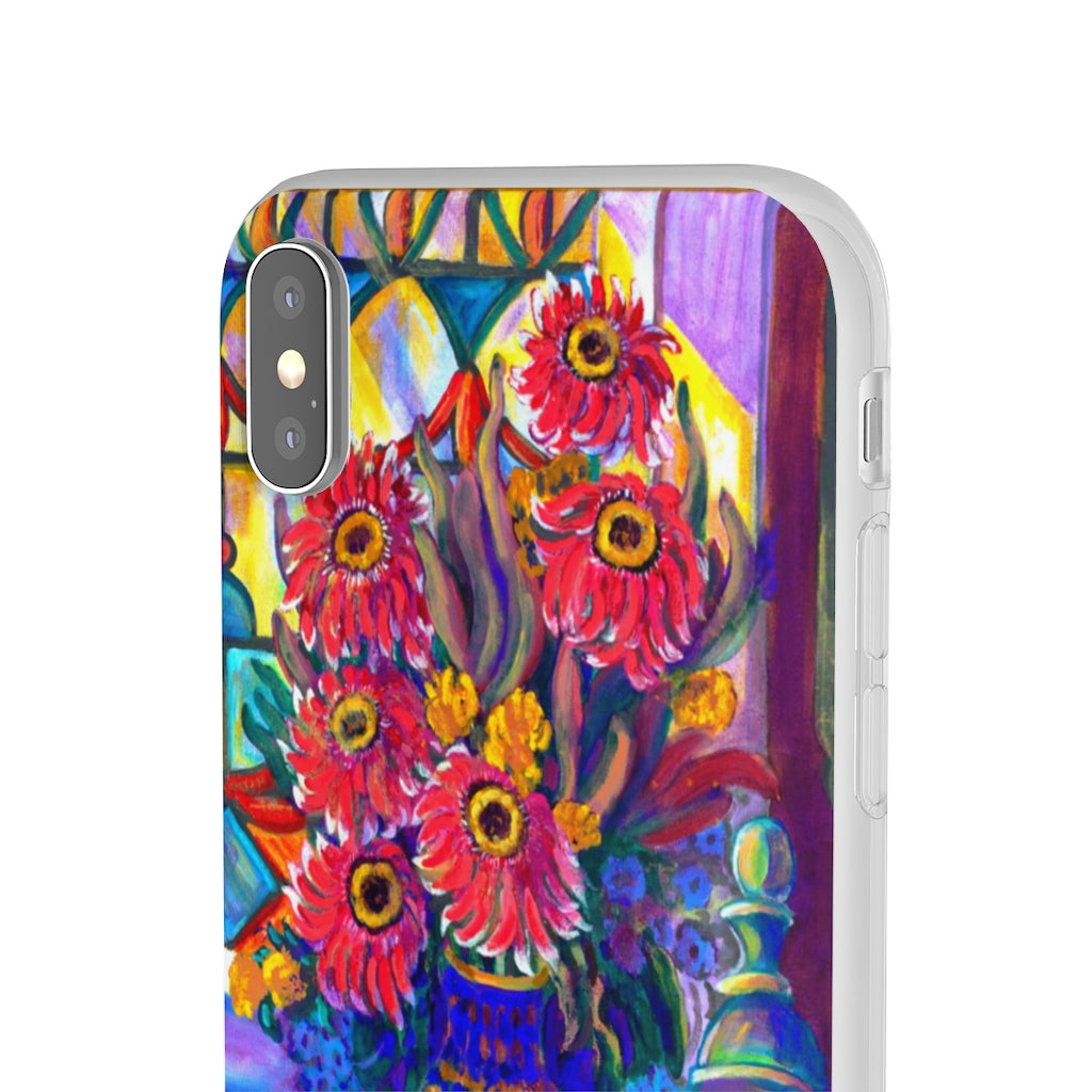 Flexi Cases - Zinnias and Stained Glass