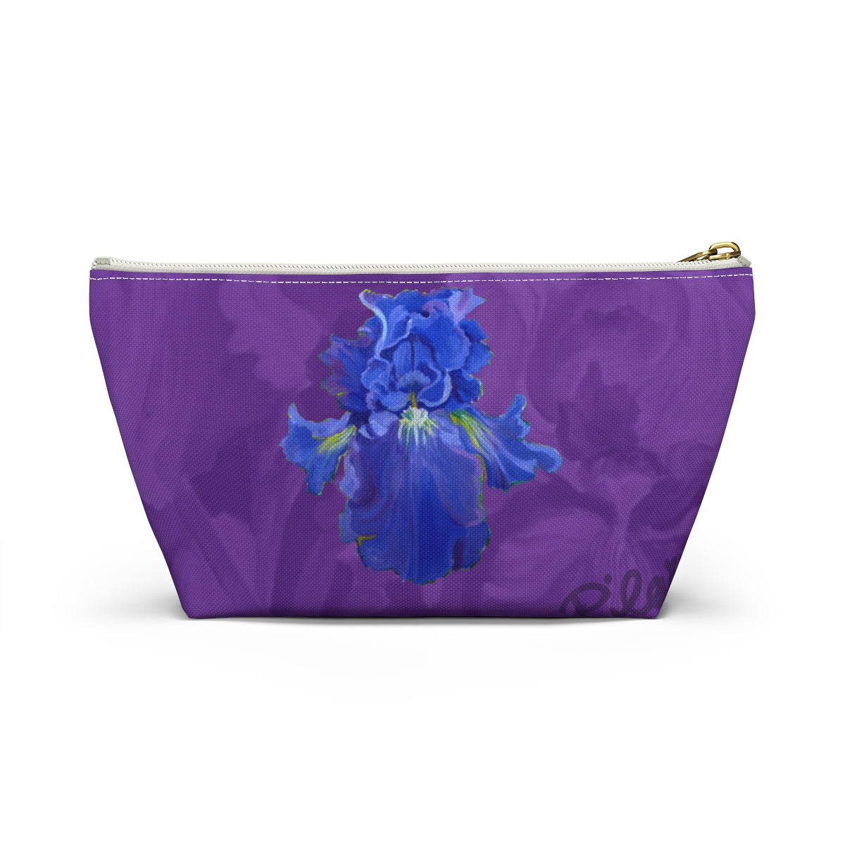 Perfect Pouch "Iris on Purple