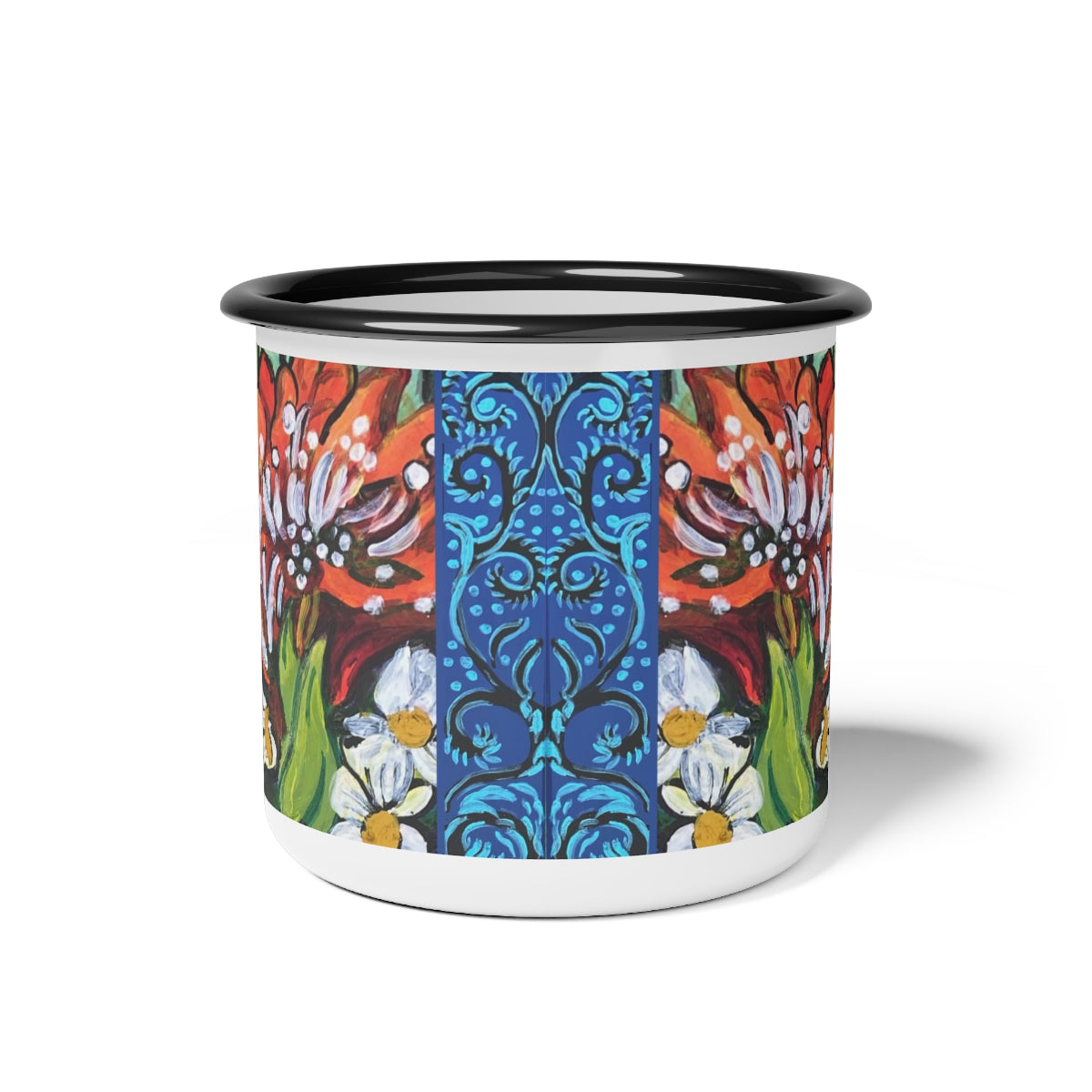 Enamel Camp Cup "Winter Amaryllis"