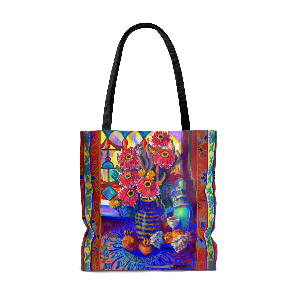 Tote Bag - "Kitchen Zinneas"