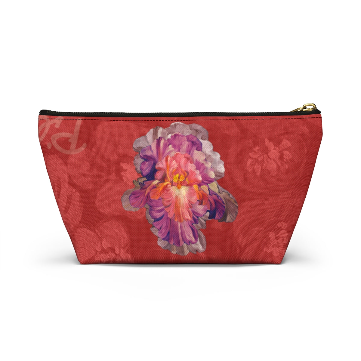Perfect Pouch "Iris on Red"