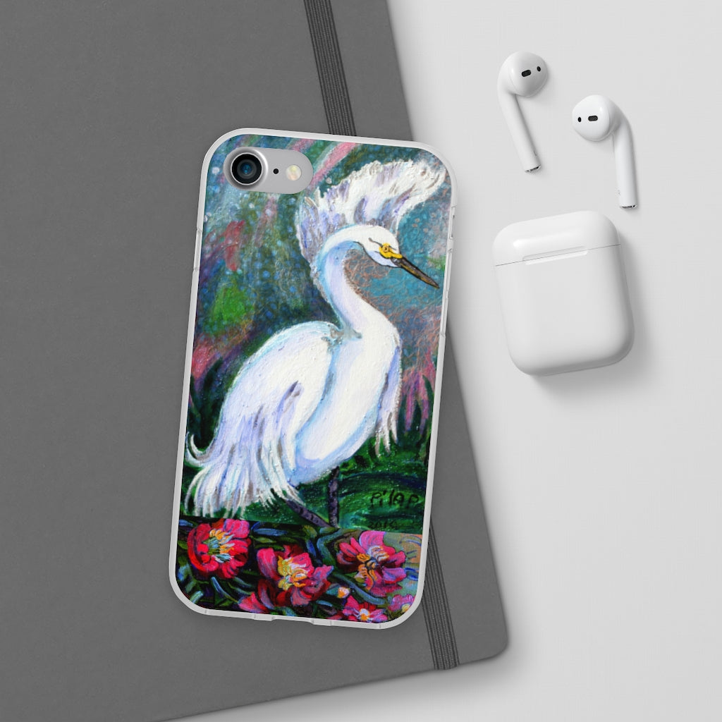 Phone Case, "Snowy Egret"