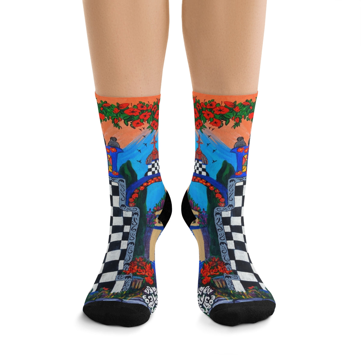 Crew Socks - "Barcelona Fantasy"