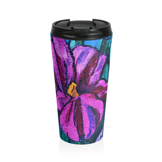 Travel Mug in Stainless Steel "Purple Riot"