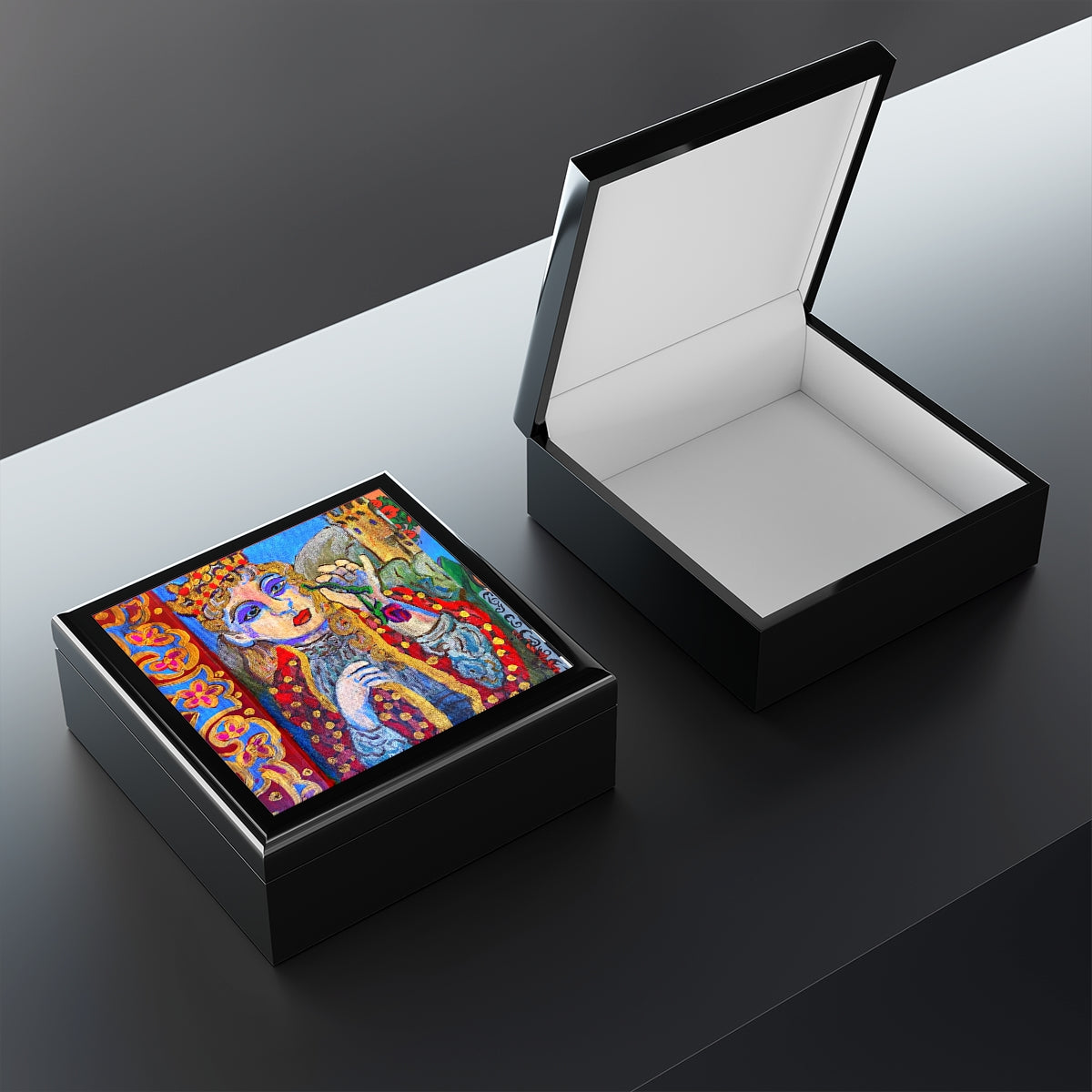 Jewelry and Keepsake Box - Isabel (from Comedia dell'arte series)