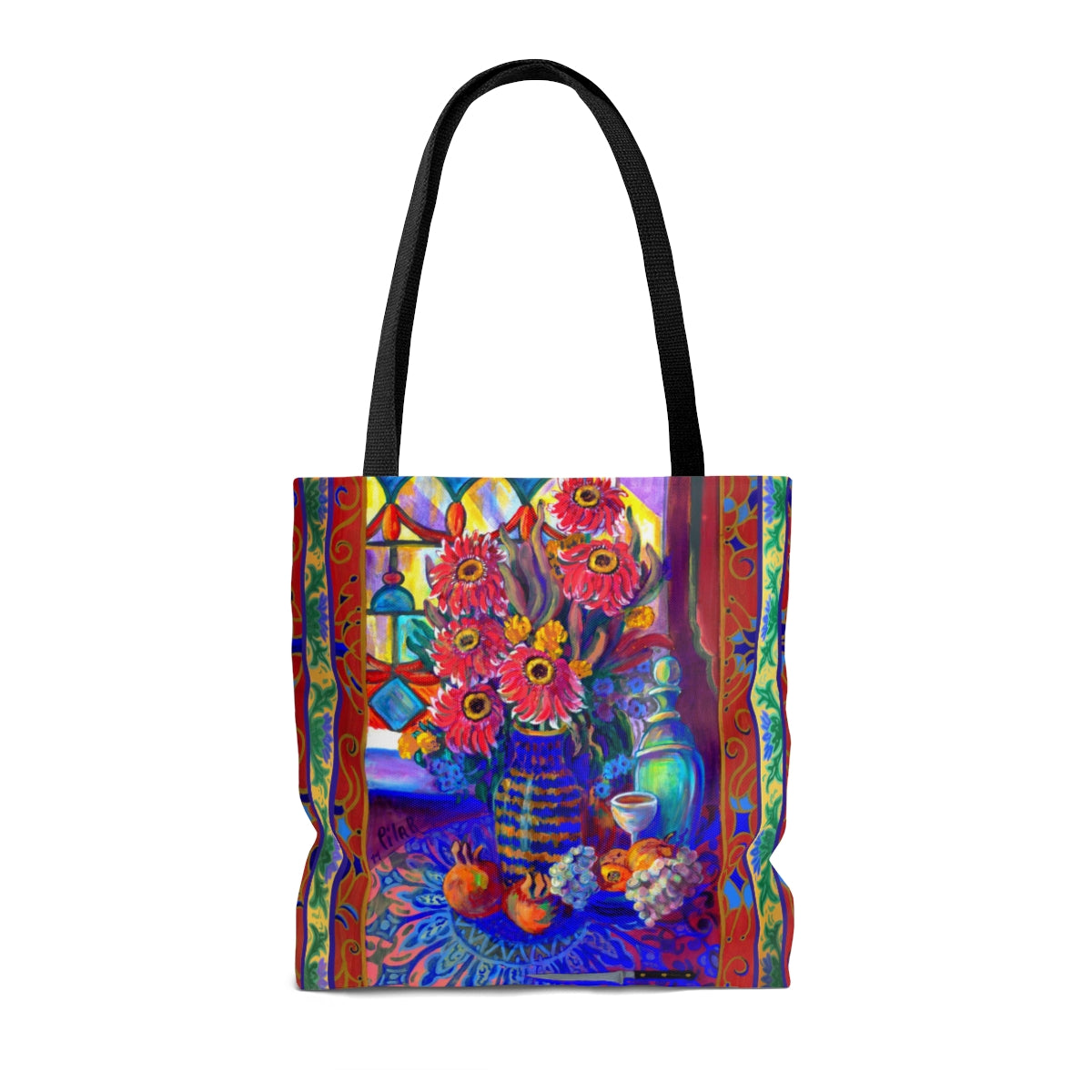 Tote Bag - "Kitchen Zinneas"