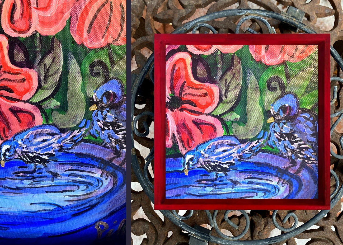 Catch-All Tray - Small Square -Bird Bath