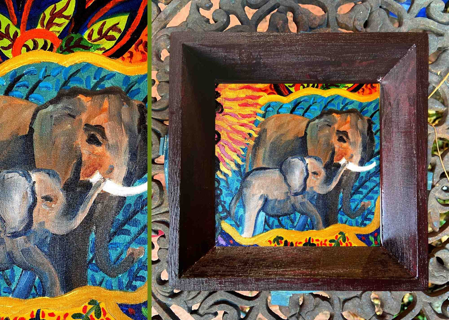 Catch-All Tray - Small Square - Elephant