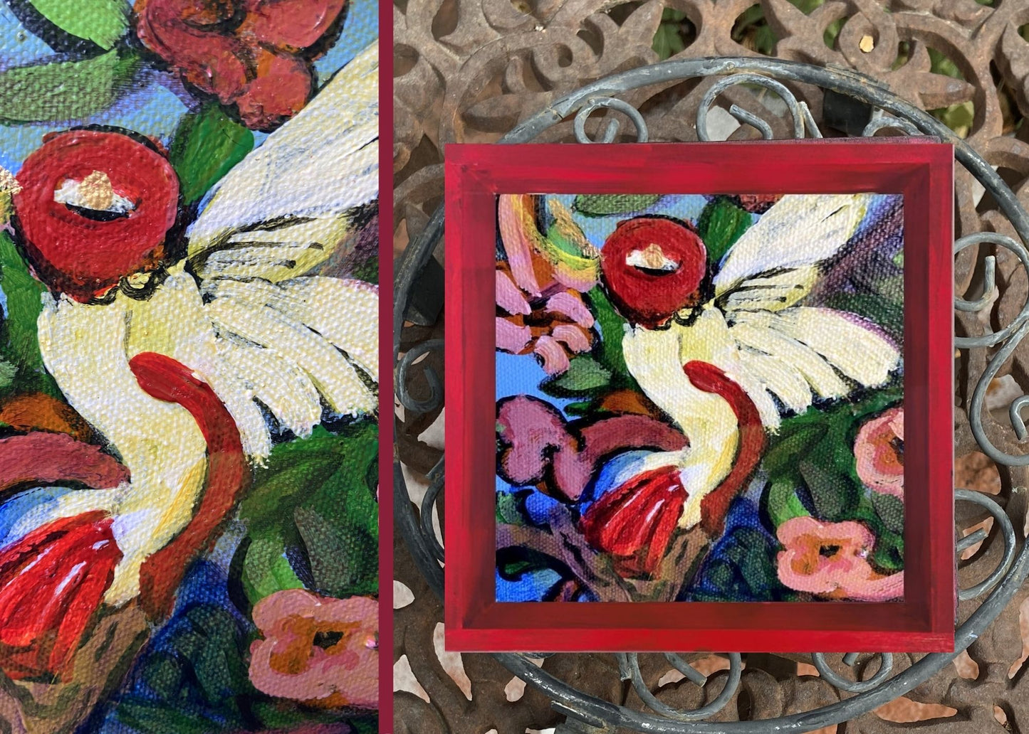 Catch-All Tray - Small Square -Hummingbird