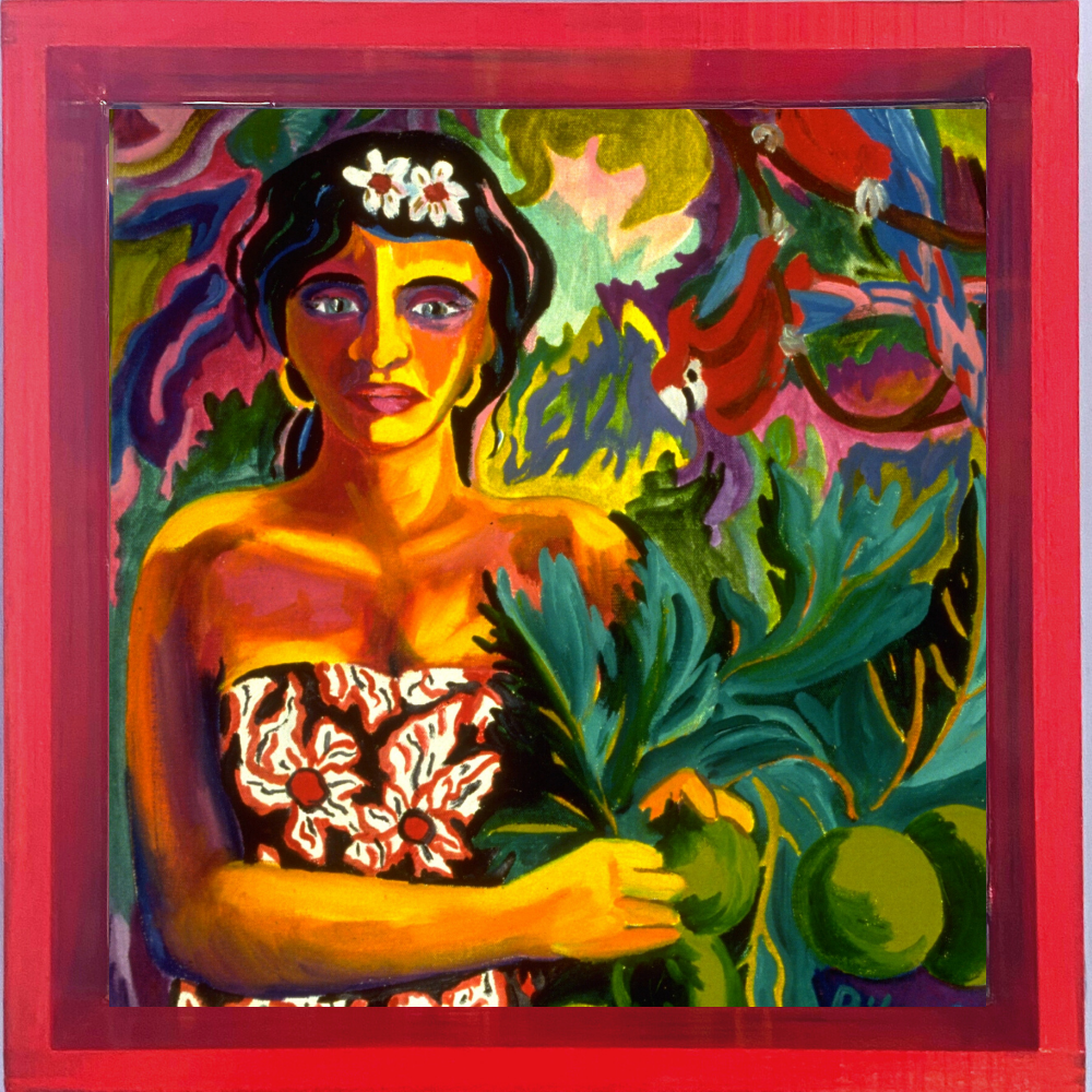 Wooden Shadowbox/Tray: In the Jungle