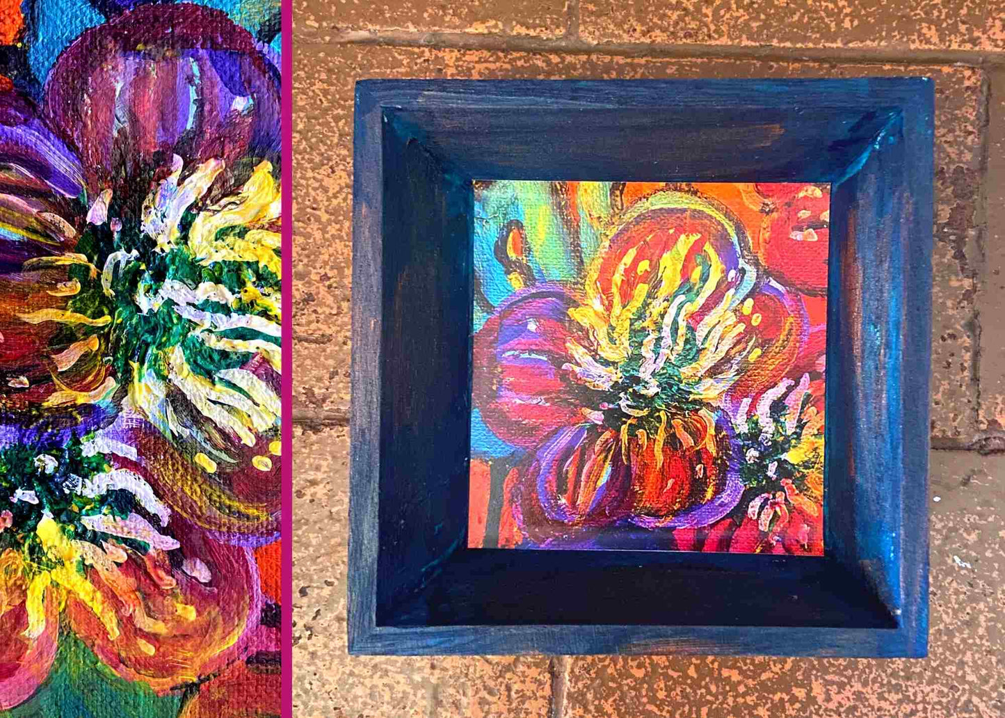 Catch-All Tray - Small Square - Psychedelic Flower