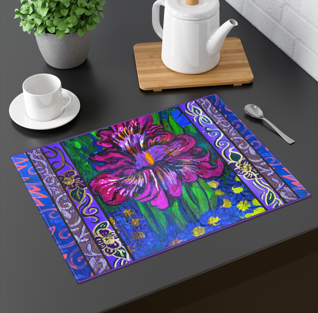 Custom Fabric Placemat "Purple Prince"