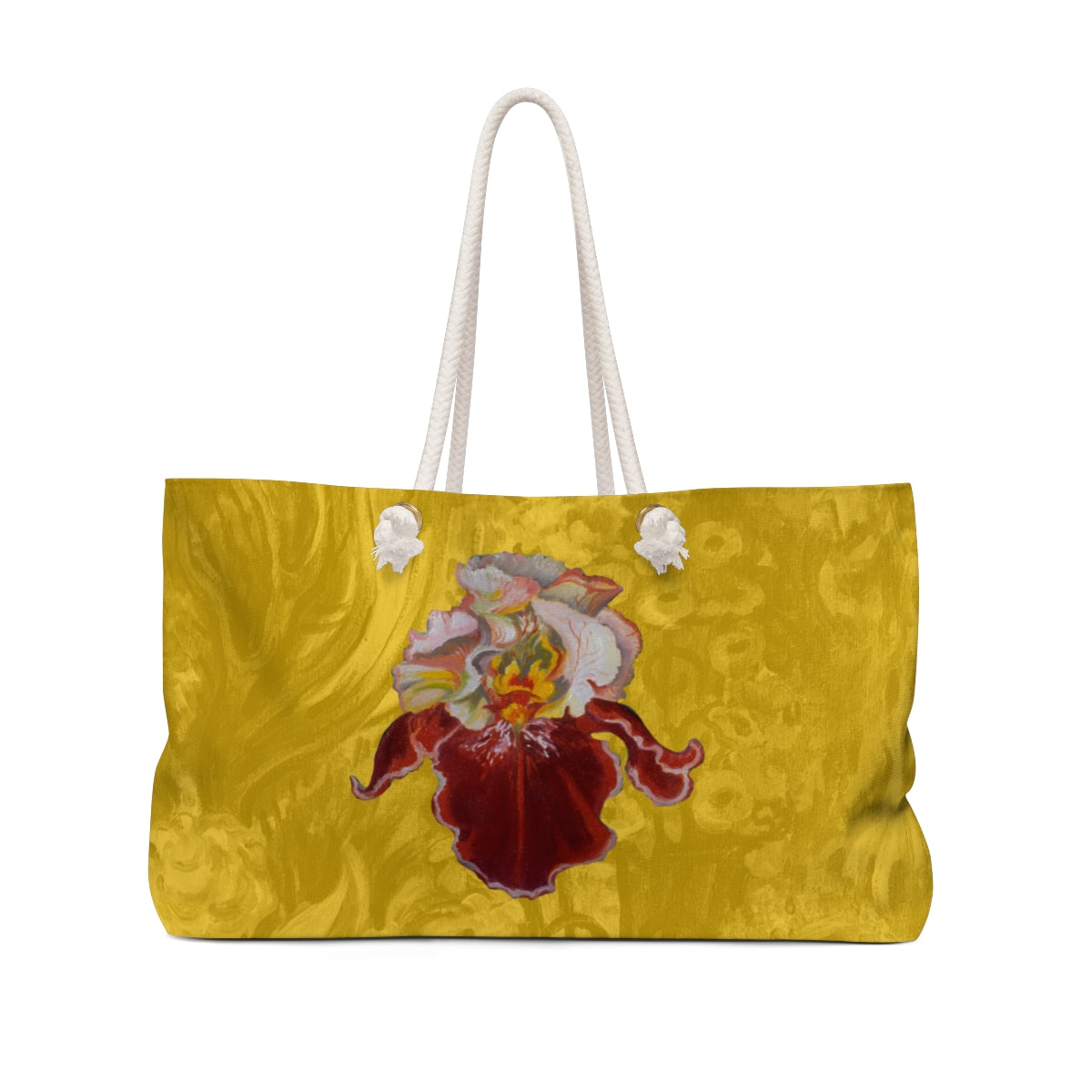 Weekender Bag "Iris on Yellow"