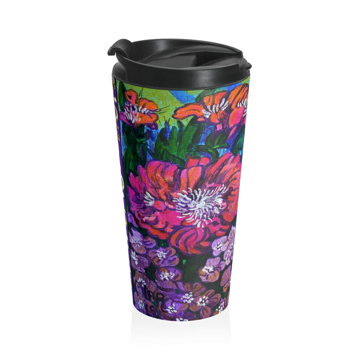 Travel Mug in Stainless Steel "The Garden"
