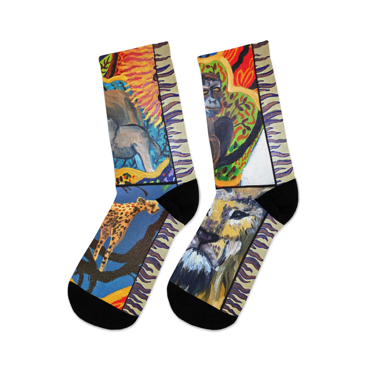 Crew Socks - African Fauna