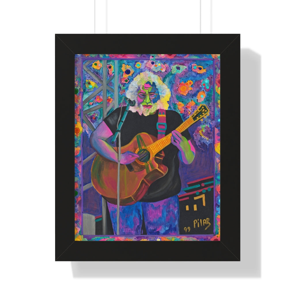 "Jerry Among The Stars" Framed Vertical Poster