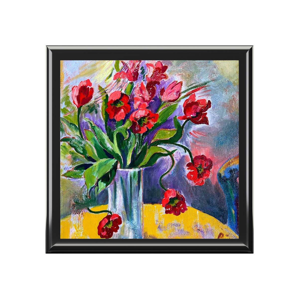 Jewelry and Keepsake Box "Red Poppies"