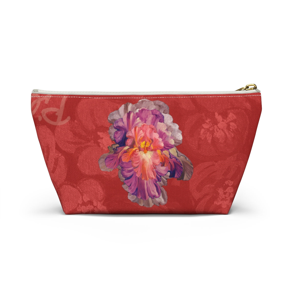 Perfect Pouch "Iris on Red"