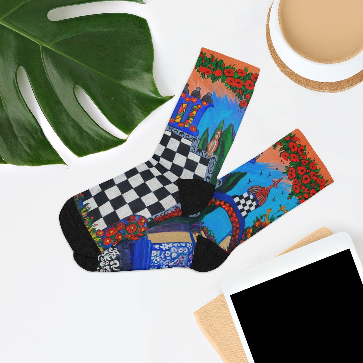 Crew Socks - "Barcelona Fantasy"