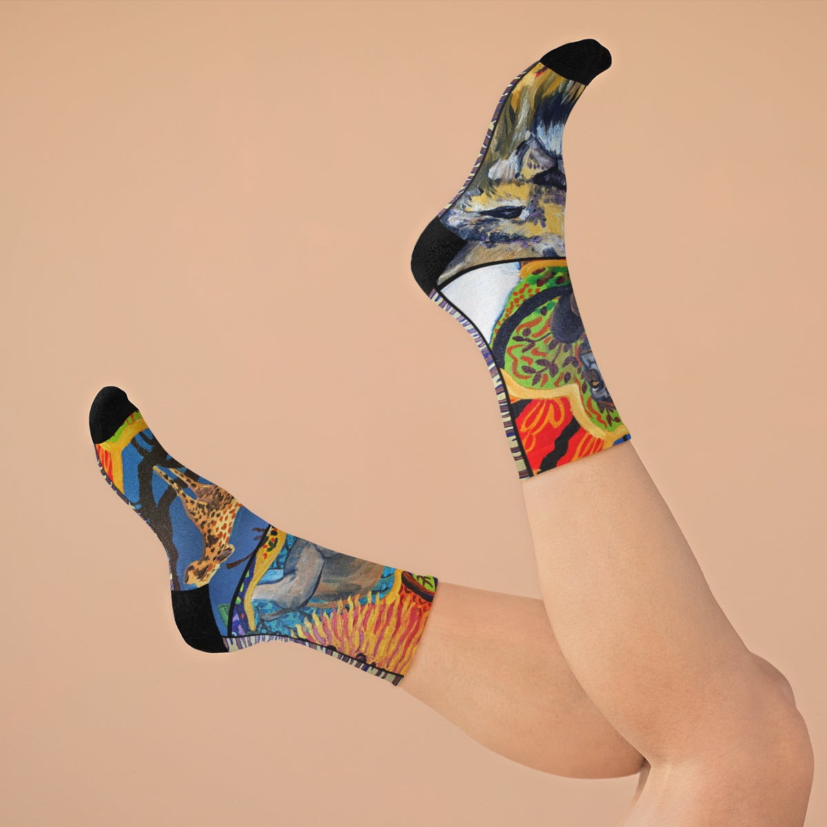 Crew Socks - African Fauna