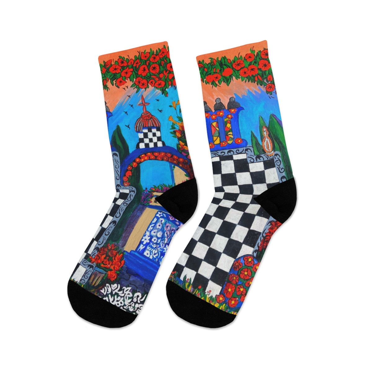 Crew Socks - "Barcelona Fantasy"