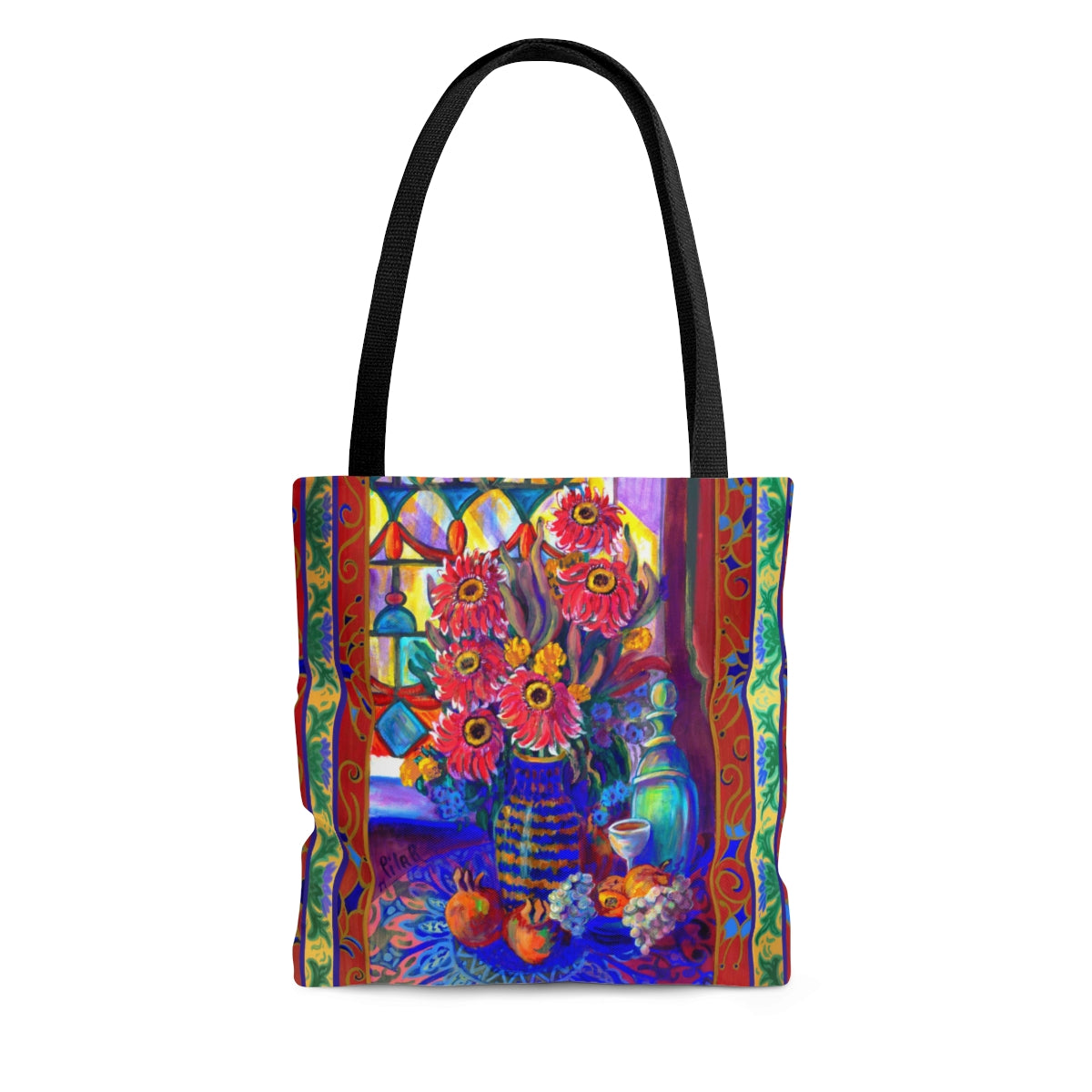 Tote Bag - "Kitchen Zinneas"