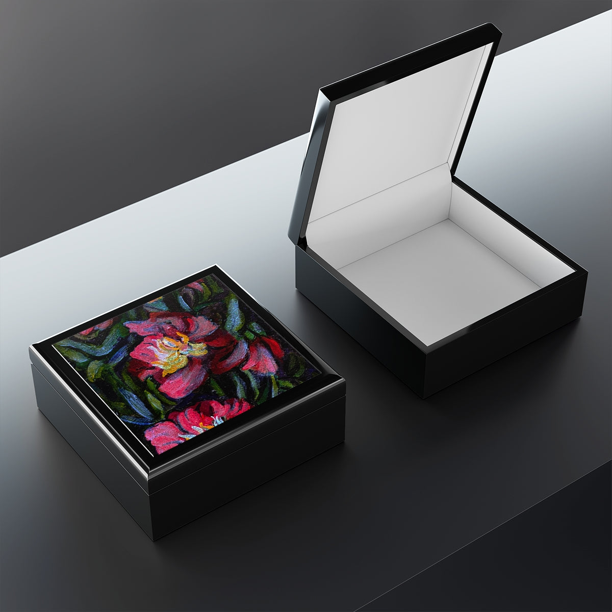 Jewelry and Keepsake Box "Flores Brillantes"