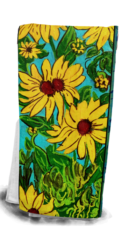 Cotton Tea Towel - Field of Sunflowers