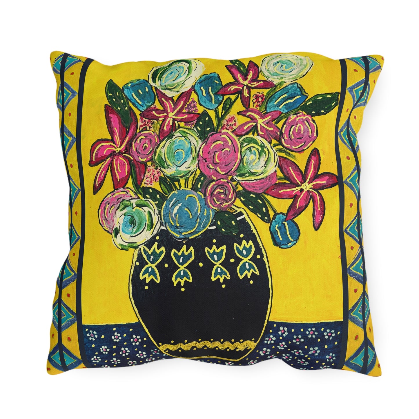 Outdoor Pillows - Festive Flowers