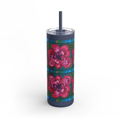 Skinny Tumbler - Mati's Rose,  20oz