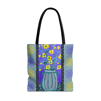 Tote Bag - Lavendar Vase by 'Monica in the Garden'