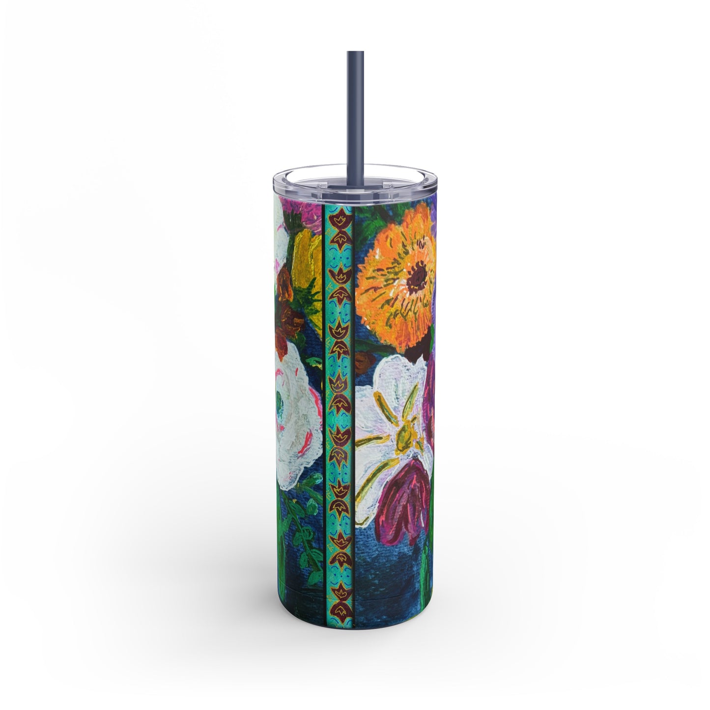 Skinny To-Go Tumbler - Springtime Blooms, 20oz