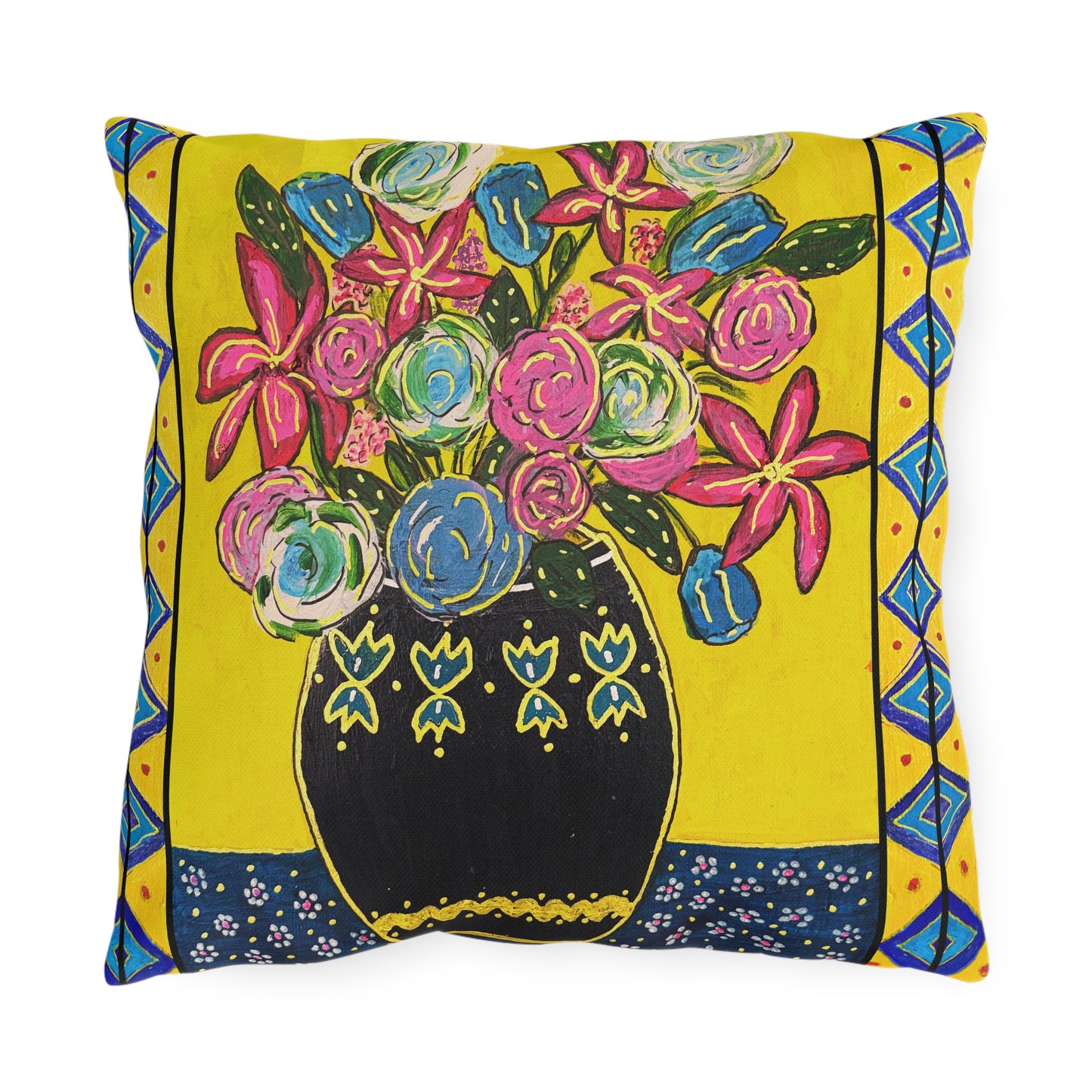 Outdoor Pillows - Festive Flowers