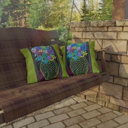 Outdoor Pillows - Spring Green