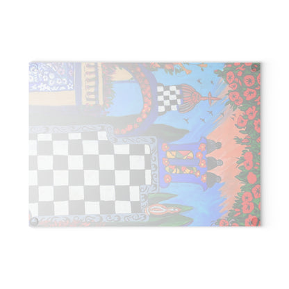 Tempered Glass Cutting Board - Barcelona Fantasy