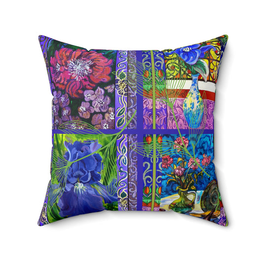 Decorative Pillow - Vases and Flowers