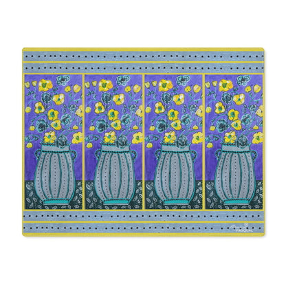 Cotton Placemat - Lavender Vase