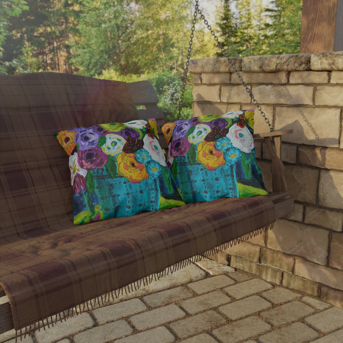 Outdoor Pillows - Springtime Blooms